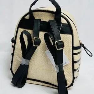 Disney Cream and Black Sherpa Backpack Loungefly Disney Minnie Mouse Sherpa Mini Backpack  main image 4